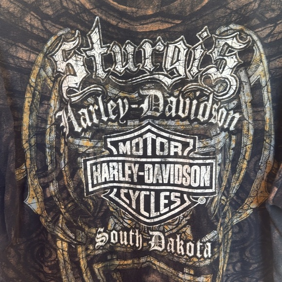 Sturgis Black Hill Motorcycle Rally 2010 70th Anniversary T-Shirt Sz L Large - Picture 7 of 8